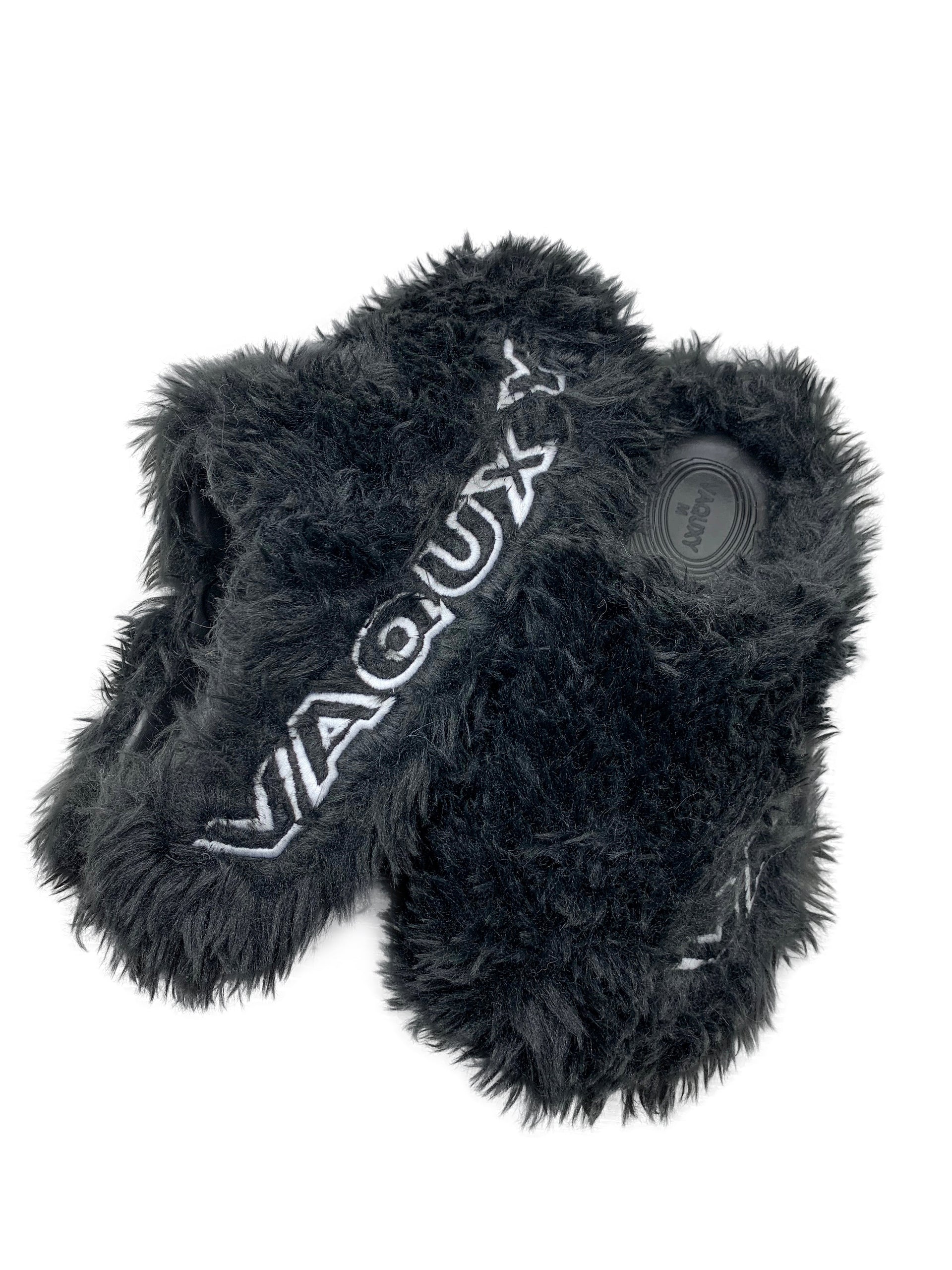 Vaquxy Coal Fur Clogs